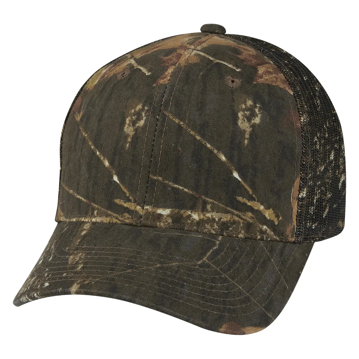 Mossy Oak® Hunter's Retreat Mesh Back Camouflage Cap view 3