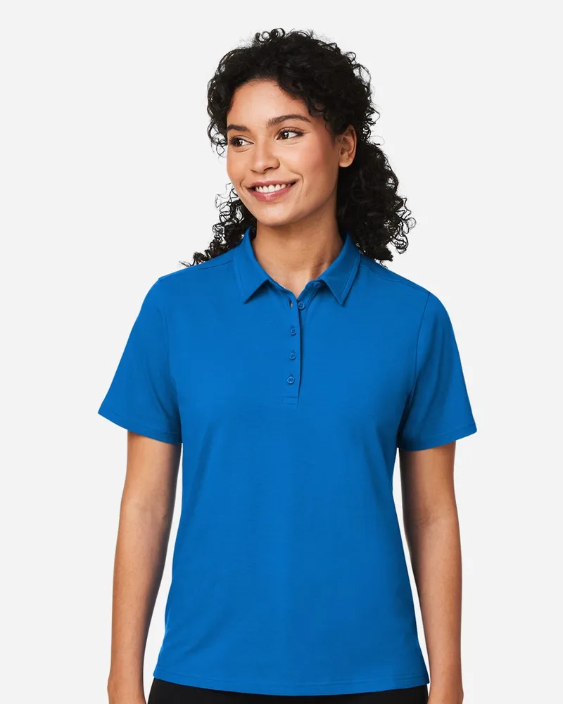 Devon and Jones® Women's Raleigh Stretch Short Sleeve Polo Shirt view 2