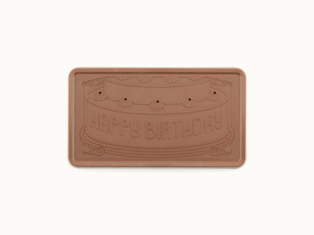 Happy Birthday Giant 2lb. Chocolate Bar with Personalized Luxury Packaging view 3