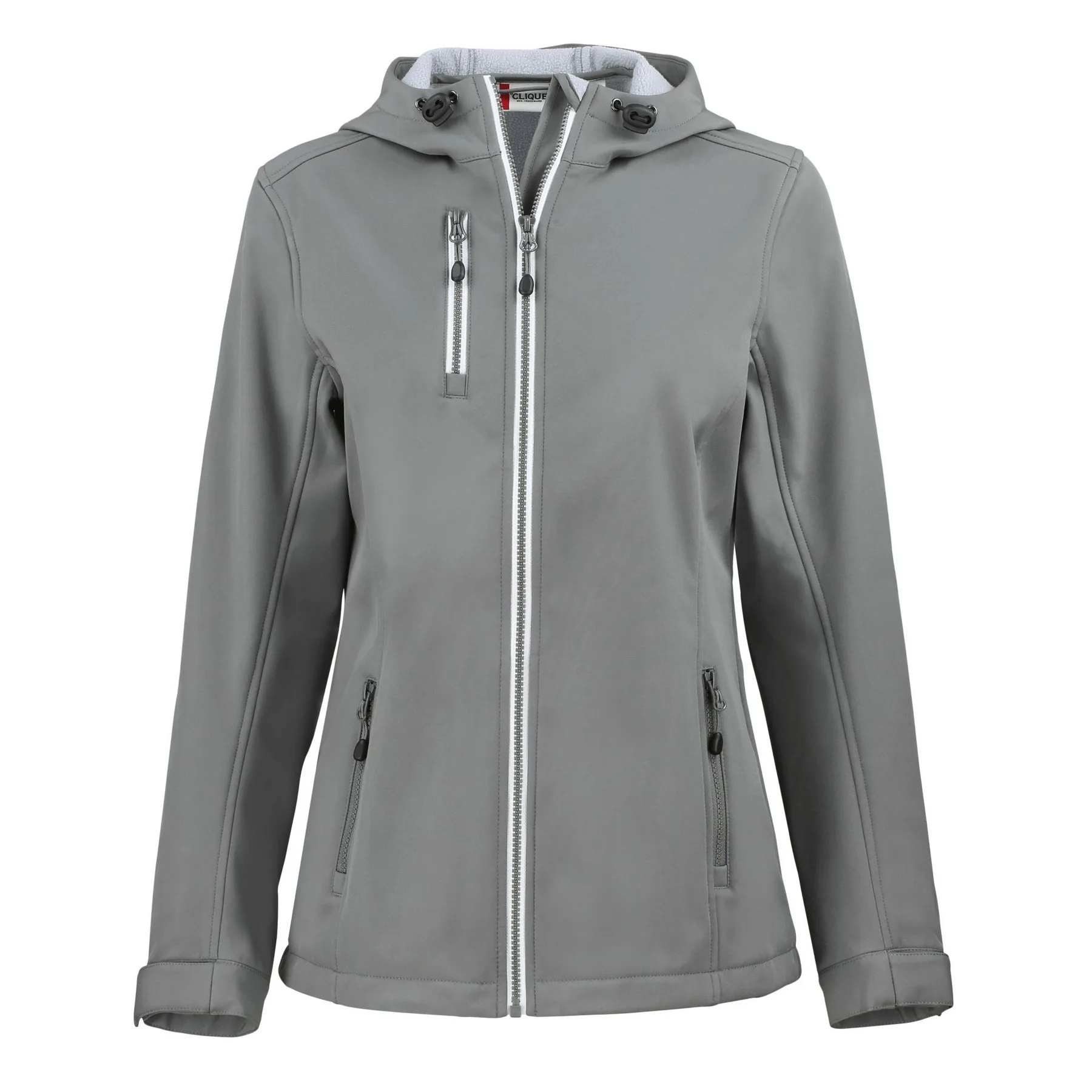 Clique Telemark Eco Stretch Softshell Full Zip Womens Hooded Jacket view 6