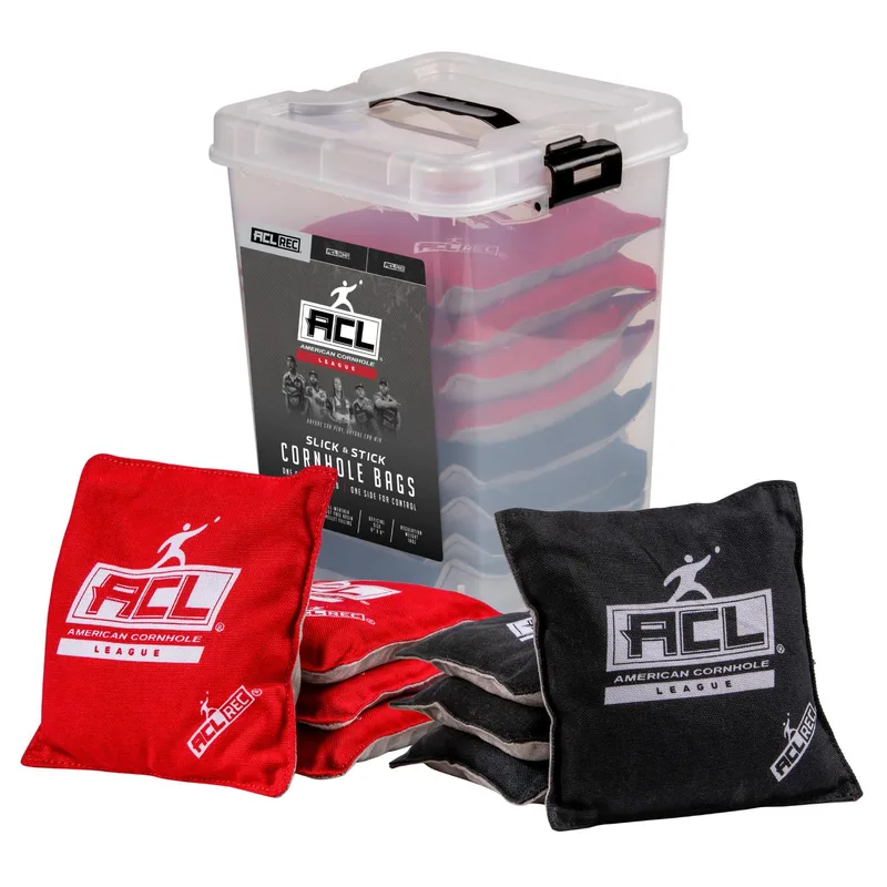 Escalade Sports Acl - Rec Stick-N-Slick Cornhole Bags - Red/Black