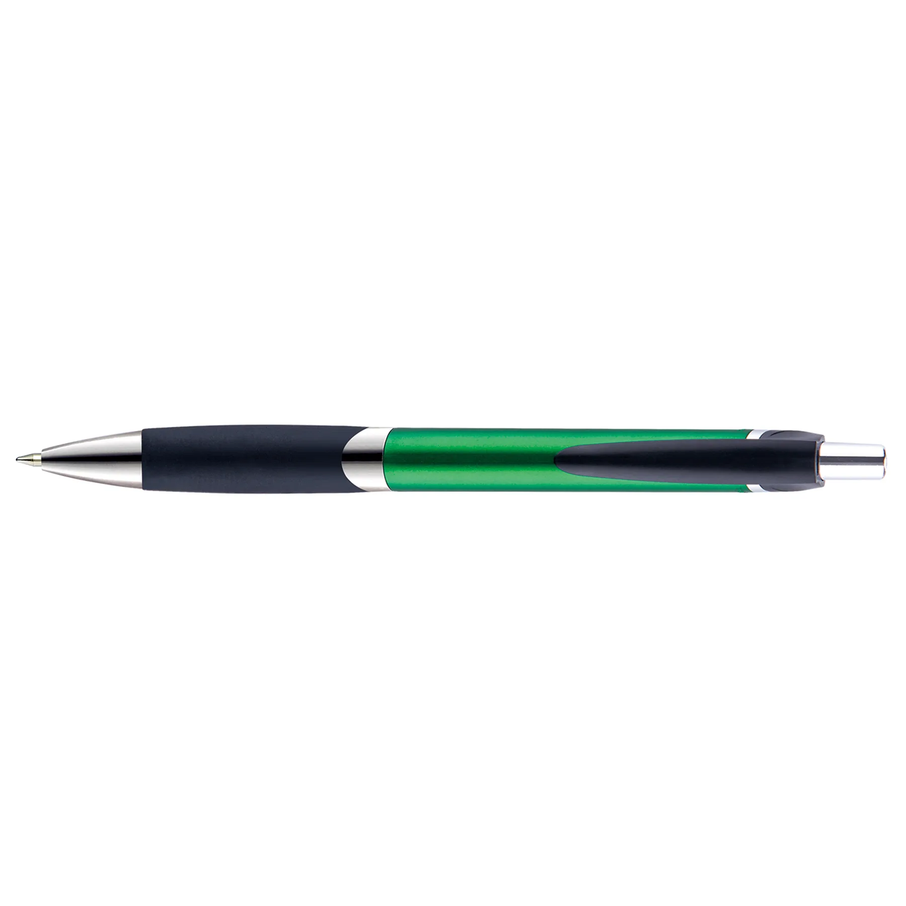 Green/Black/Silver Blank Front View