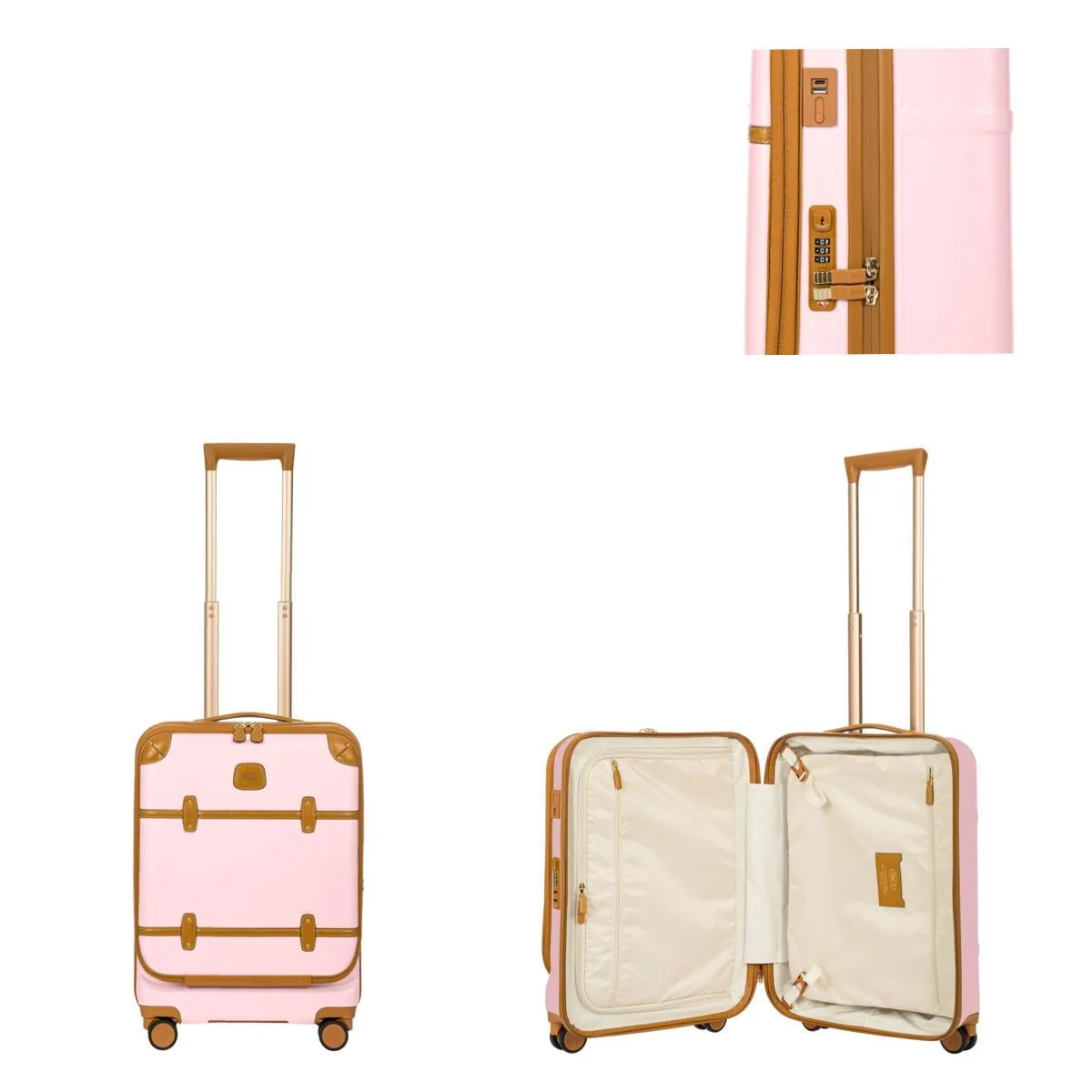 Bric's Bellagio 21" Business Carry On Spinner Luggage - Pink