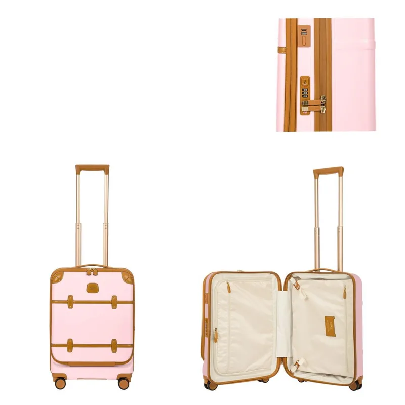 Bric's Bellagio 21" Business Carry On Spinner Luggage - Pink