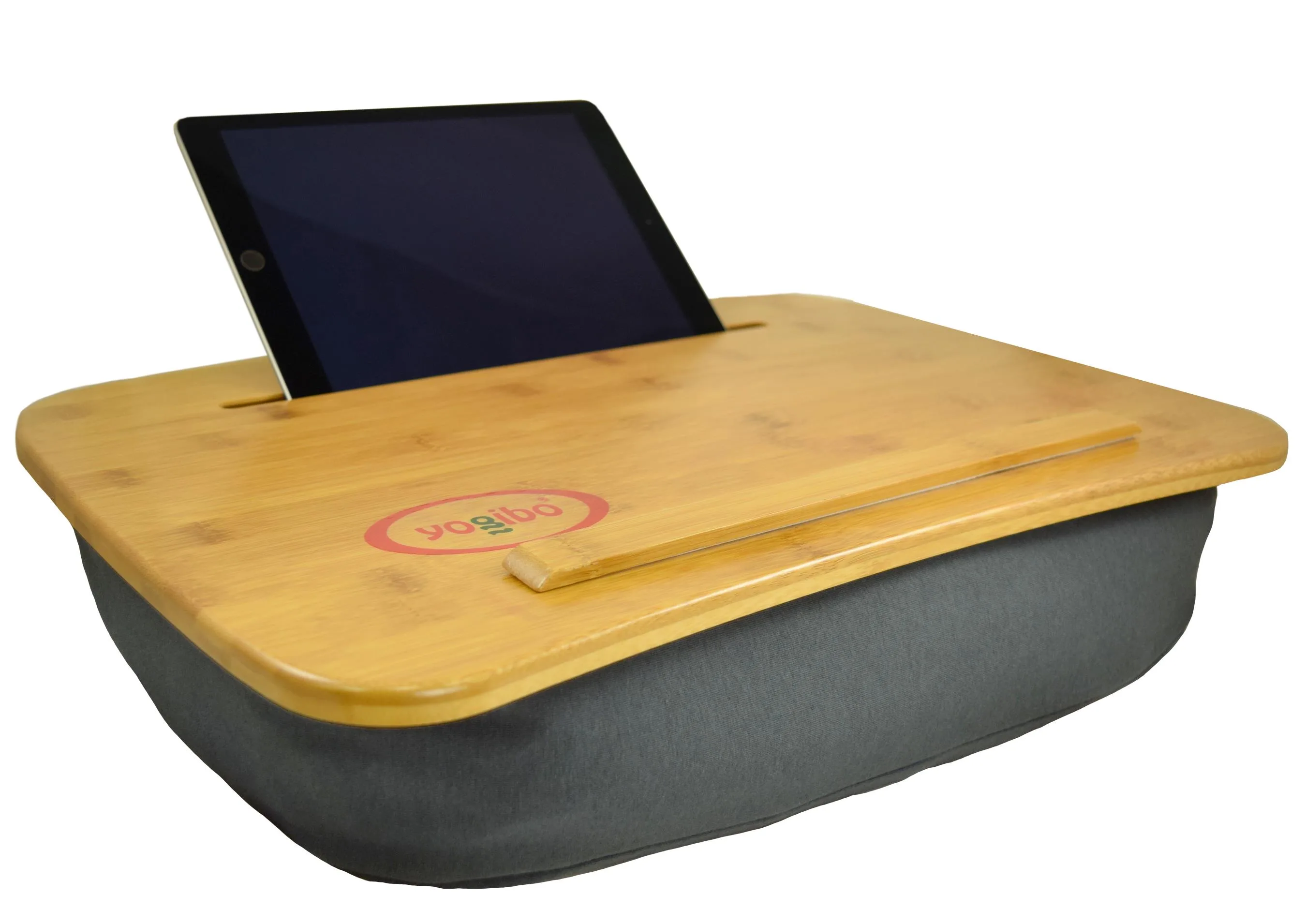 Yogibo Traybo 2.0 Bamboo Laptop Tray W/Tablet Holder Dark Gray