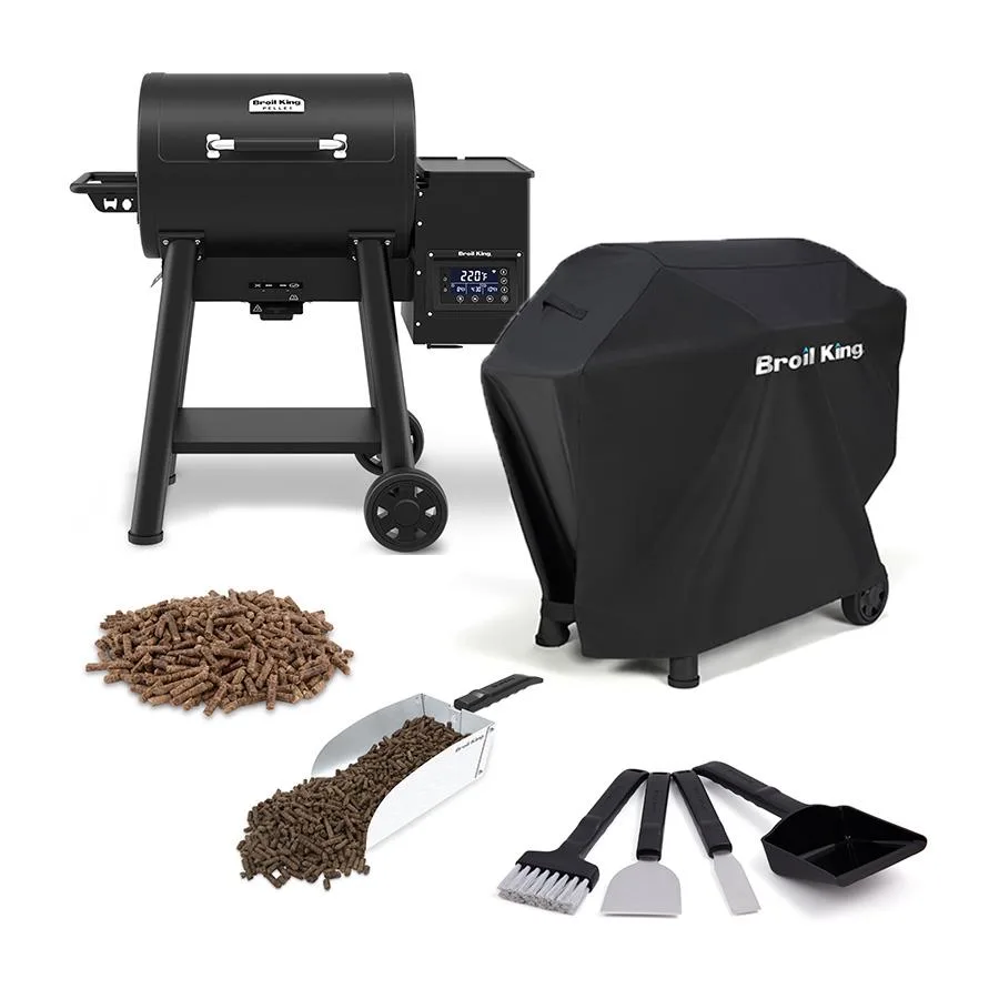 Broil King Crown™ Pellet 400, Pellets, Scoop, Brush/Scraper, Cover