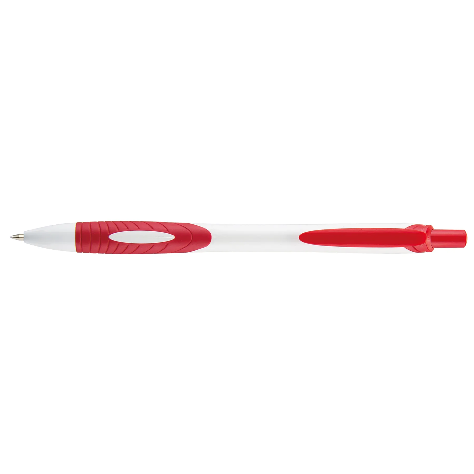 White/Red Blank Front View