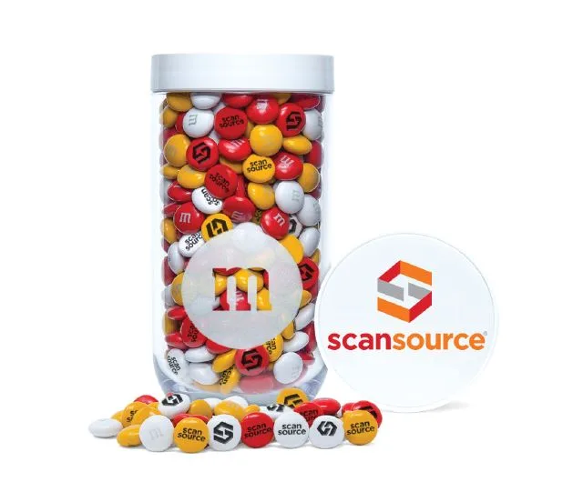 Personalized M&M'S® in Gift Jar with Custom Lid