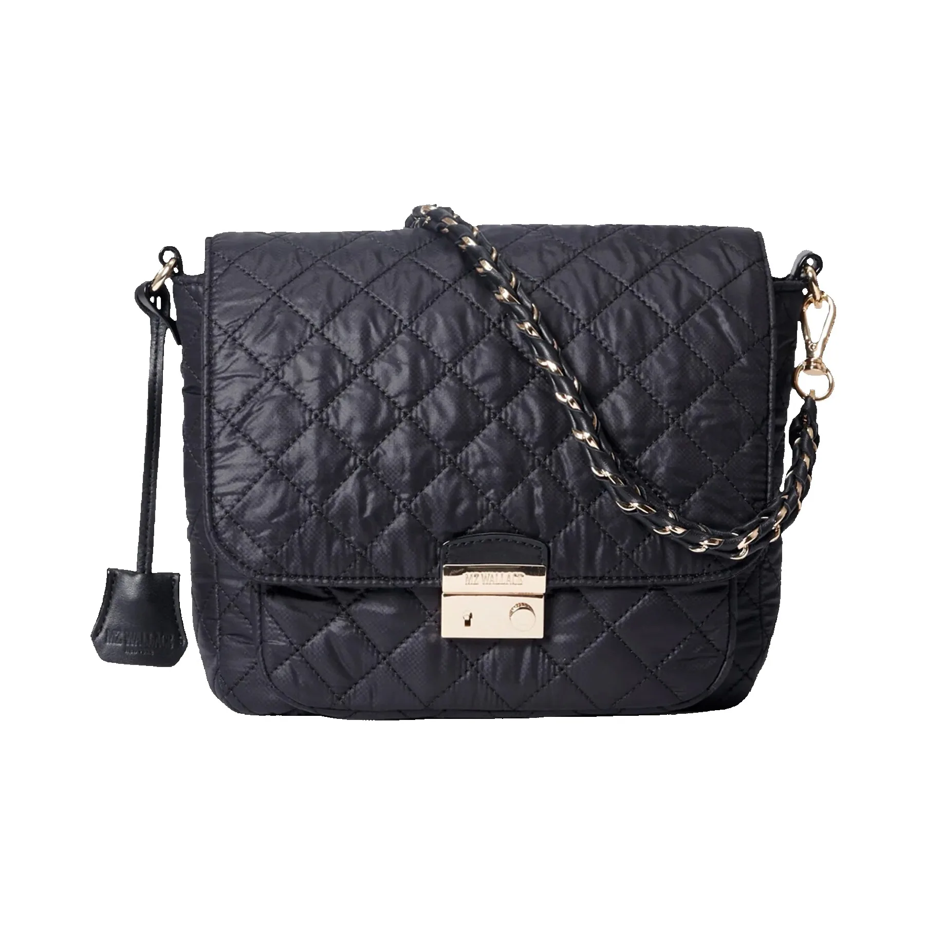 MZ Wallace Medium Crosby Lock Crossbody - Black