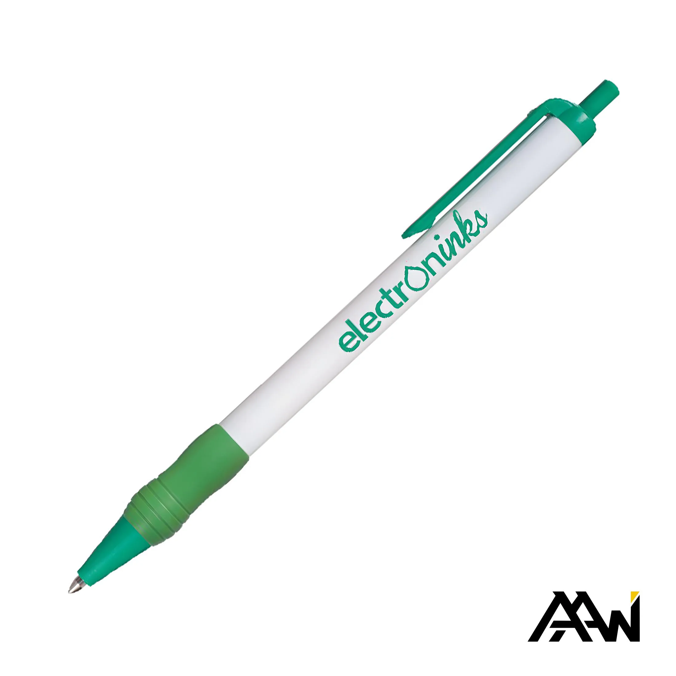 Value Slim Grip Pen w/Glossy Barrel & Matte Colored Trim