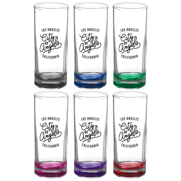 Agave 2.5 oz Lexington Shooter Glass with Color Bottom