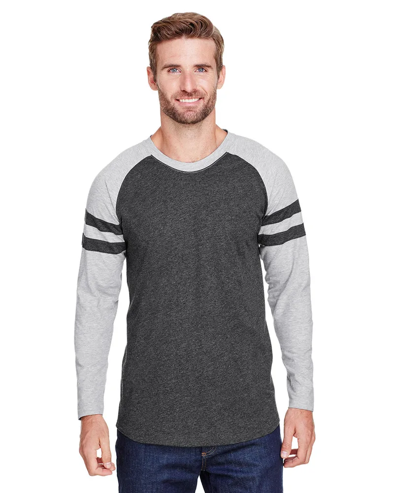 LAT Men's Gameday Mash-Up Long Sleeve Fine Jersey T-Shirt view 3