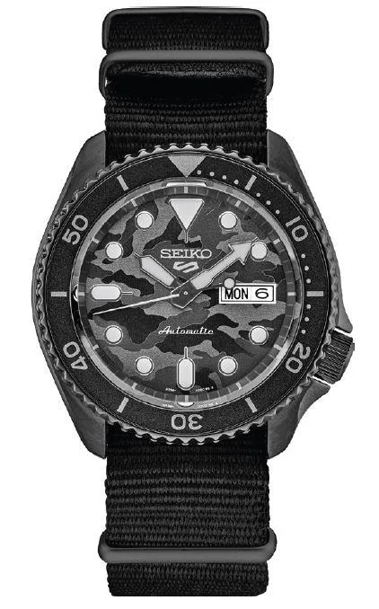 Seiko Watch 5 Sports Ss Automaticteal/Black Dial Kawamura Le