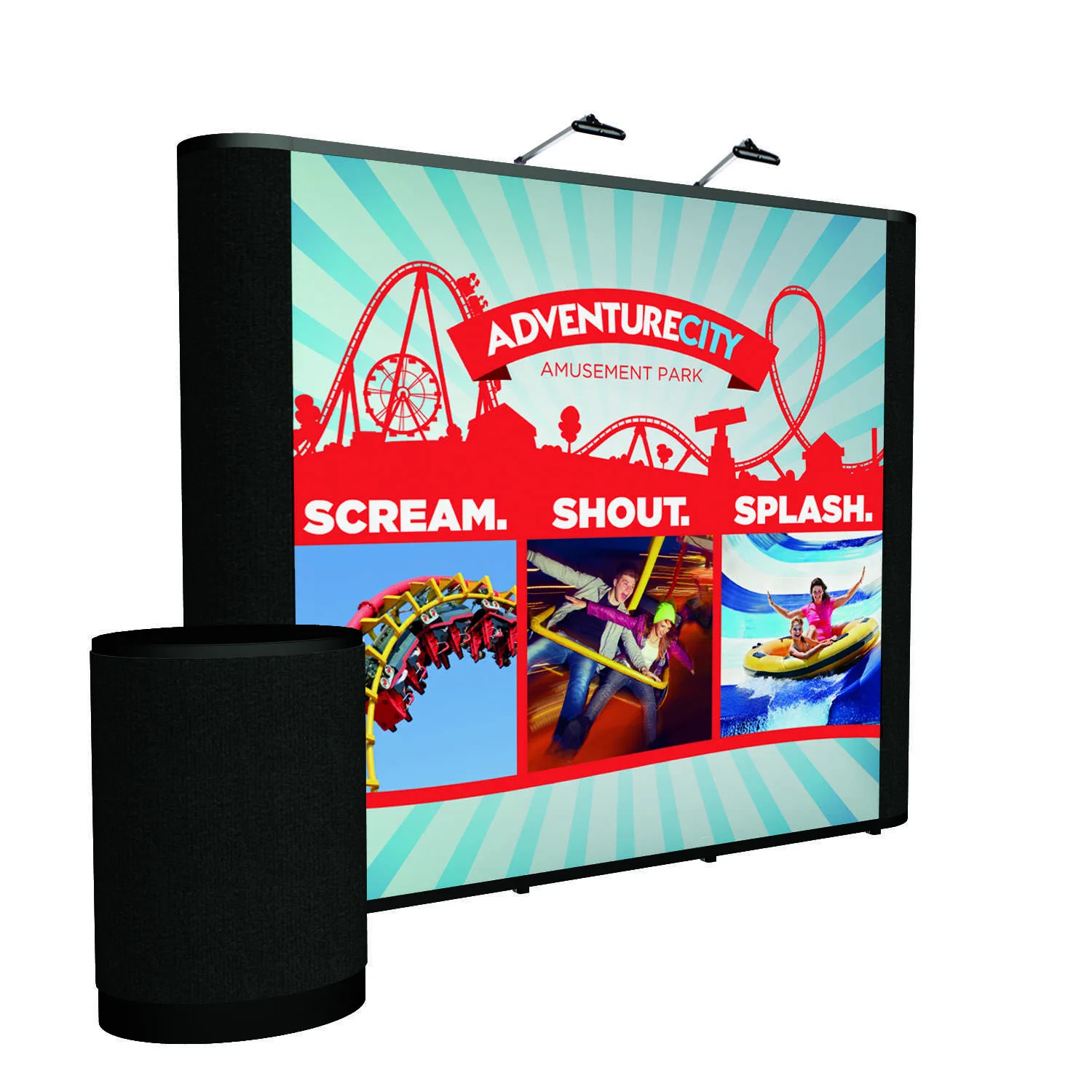 10' Straight Show 'N Rise Floor Kit (Mural w/ Fabric Ends) view 7