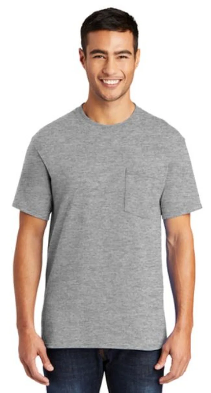 Port & Co™ Tall Core Blend Pocket Tee.