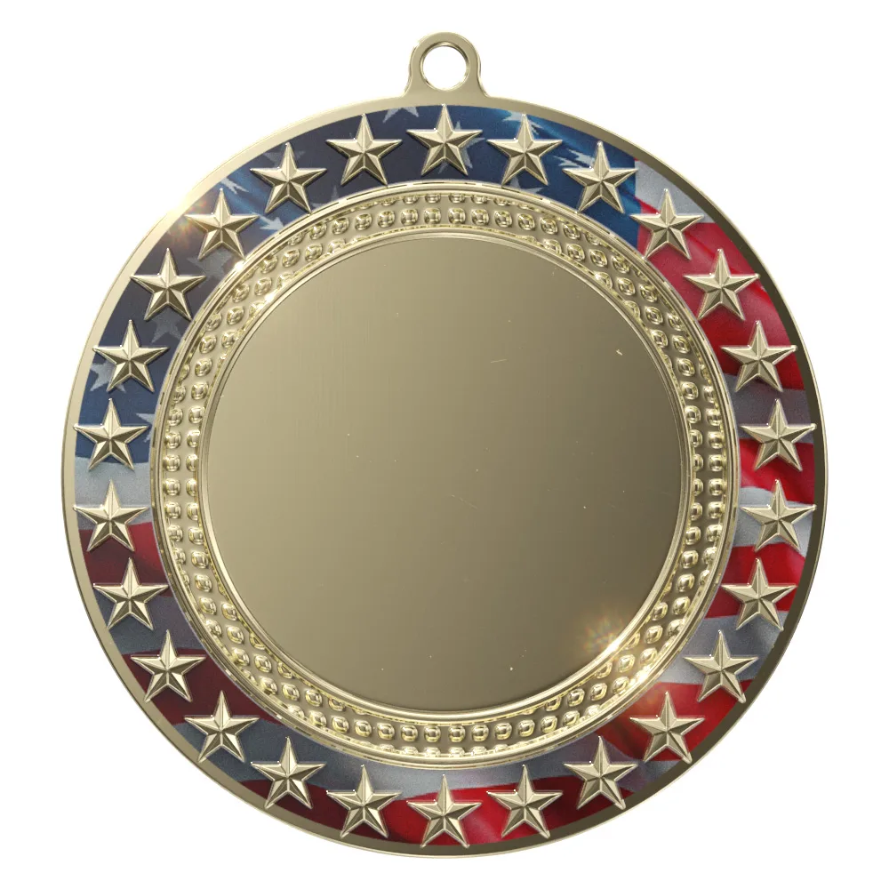 Vibraprint® Radiant Star Patriotic Insert Medallions (3") view 2