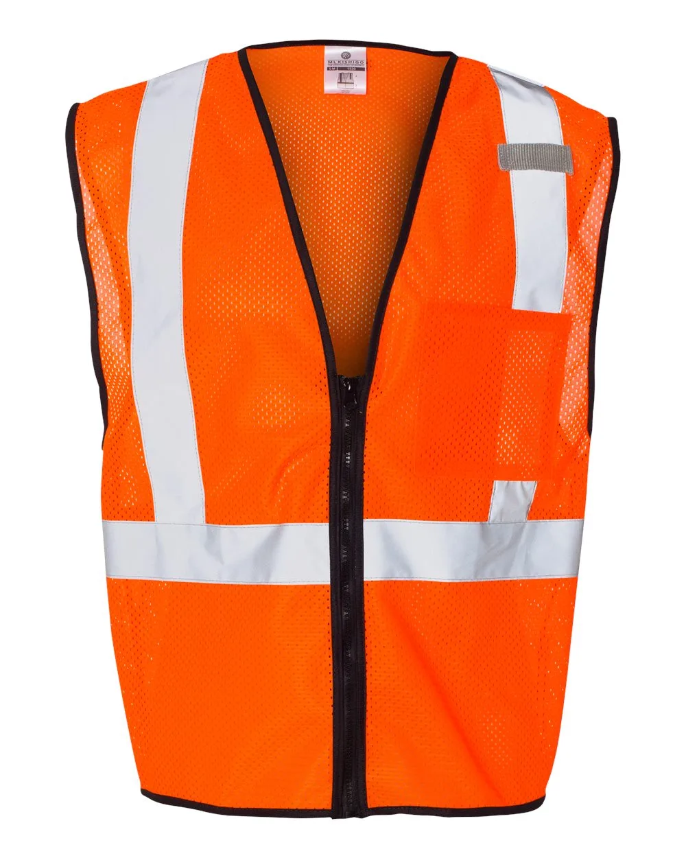 Kishigo® Unisex Single Pocket Zipper Mesh Class 2 Vest view 4
