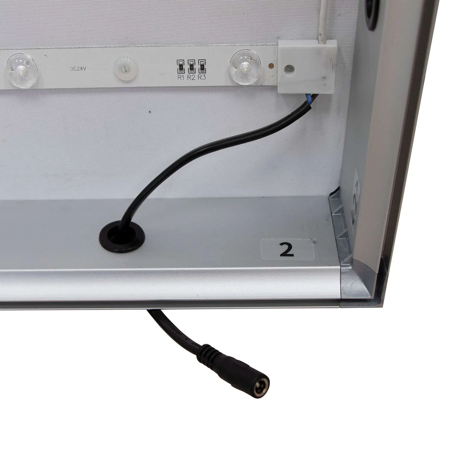 48" x 60" Standard SEG Glo Wall Mount Hardware view 5