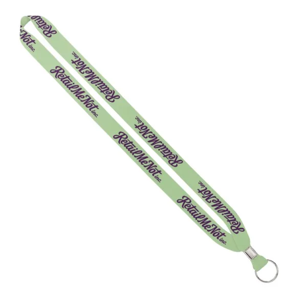 IMPORT Rush 3/4" Dye-Sublimated Lanyard with Silver Crimp & Split-Ring view 7