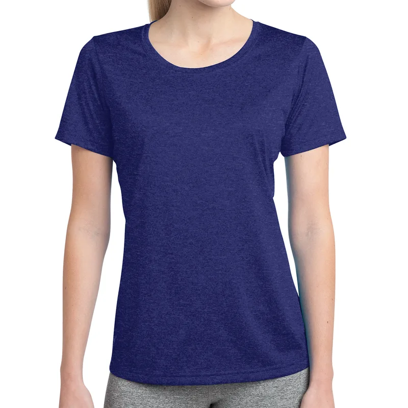 Sport-tek® Ladies' Heather Contender™ Scoop Neck Tee view 2