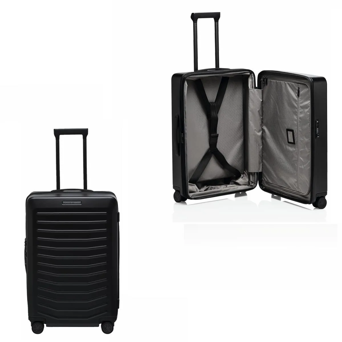 Bric's Porsche Roadster By Bric's 27" Expandable Spinner Luggage - Black Matte