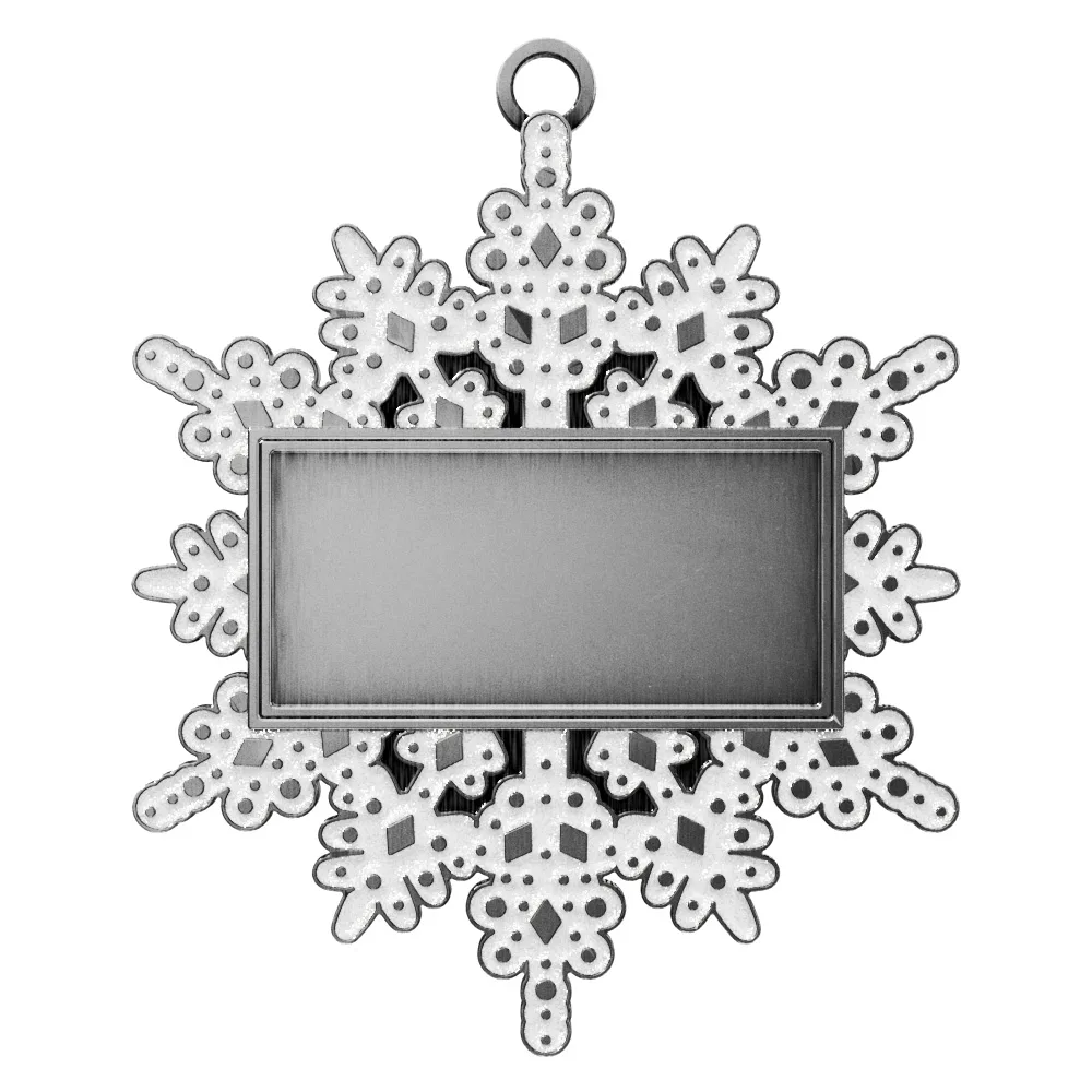 Vibraprint® Snowflake Holiday Ornament (2-1/2") view 2