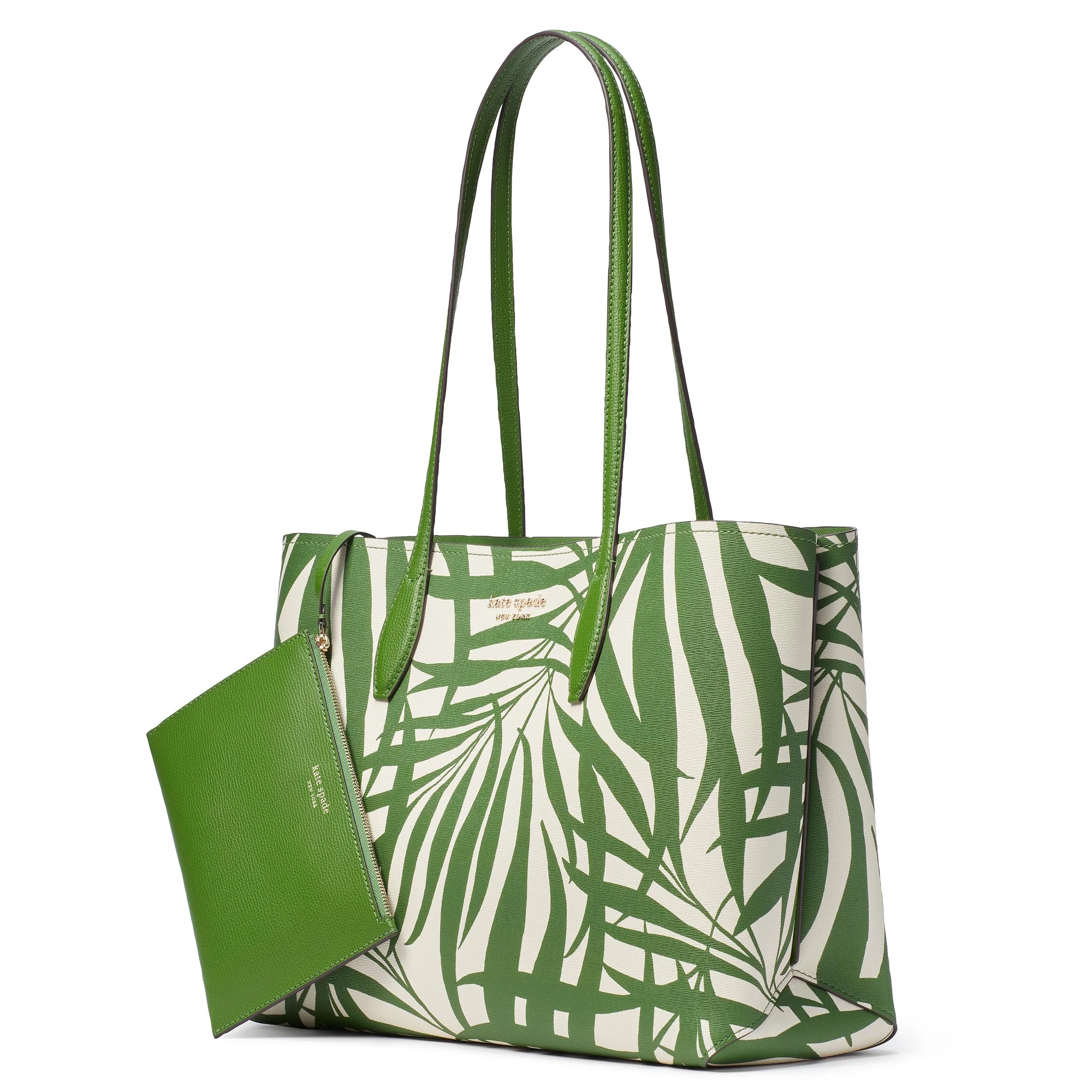 kate spade new york All Day Layers Palm Fronds Large Tote - Green Multi