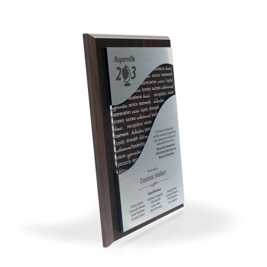 Crestwood Wood & Acrylic Plaque, 9" x 12" view 4