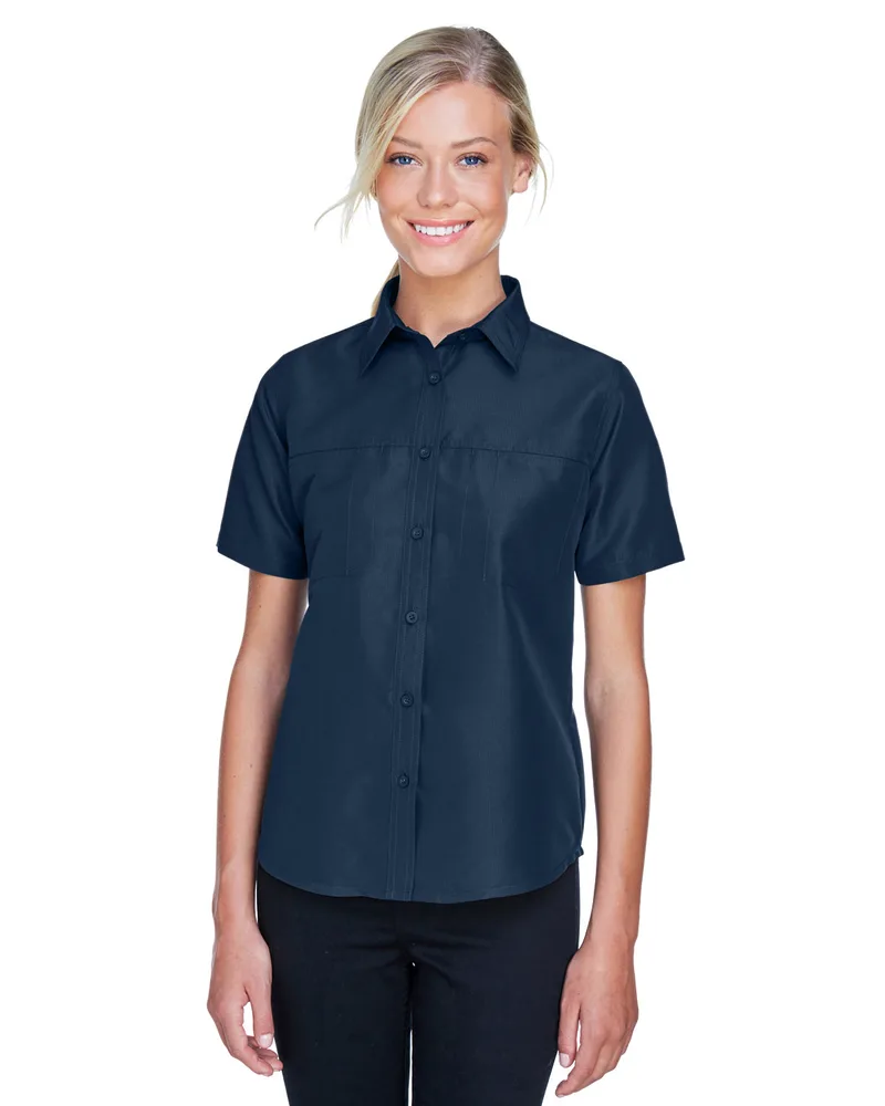 Harriton Ladies' Key West Short-Sleeve Performance Staff Shirt view 5