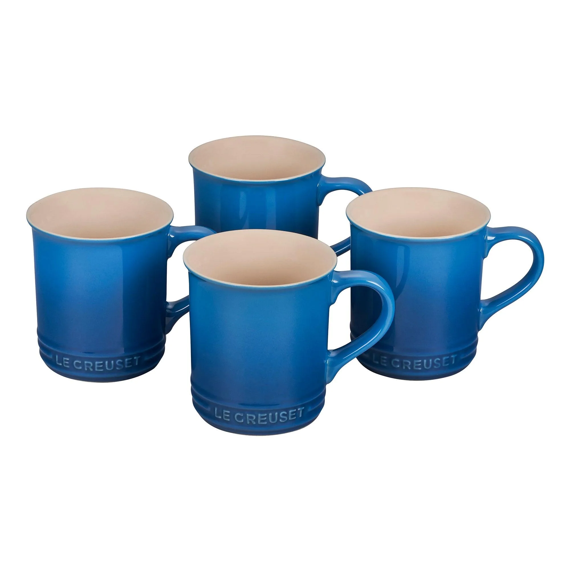 Le Creuset Set Of 4 Stoneware Mugs Marseille