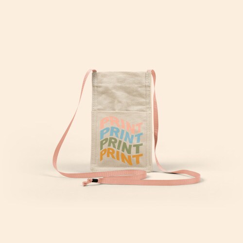 Natural Canvas Phone Sling