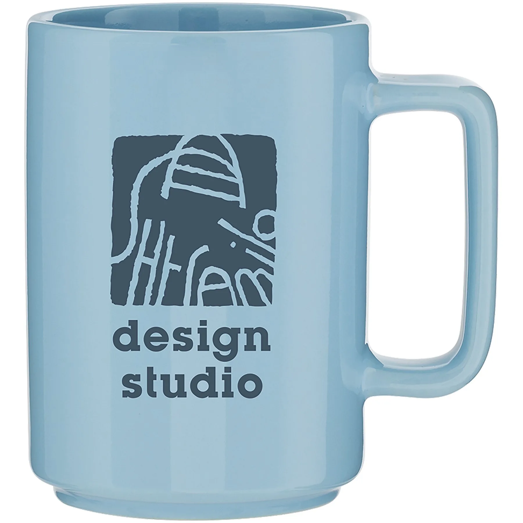 15 oz Falkor Ceramic Mug (Carolina Blue)