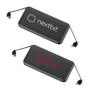 Volt UL Listed 10000 mAh Built-in Cable Powerbank