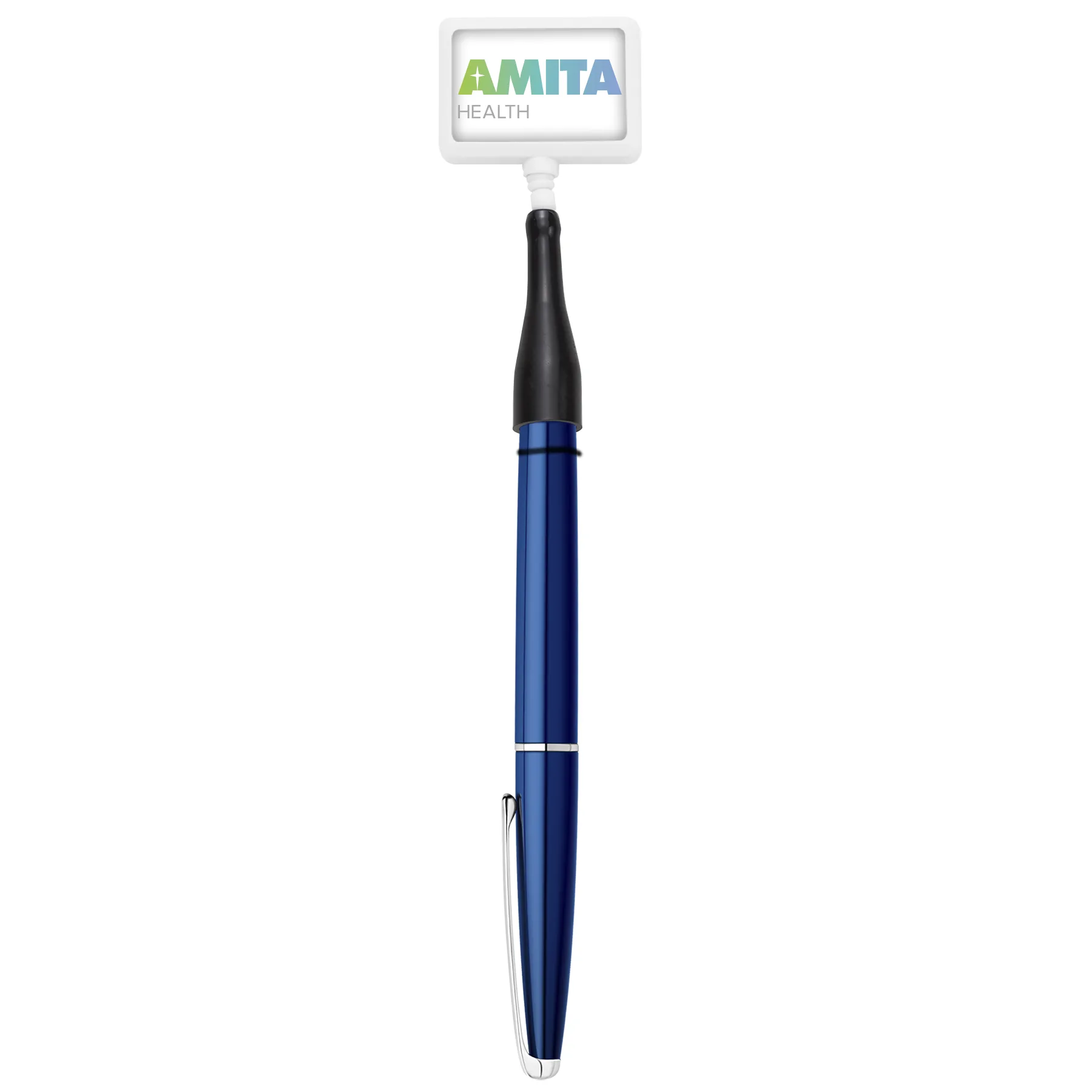 Anti-Microbial Rectangle Retractable Pen Holder view 4