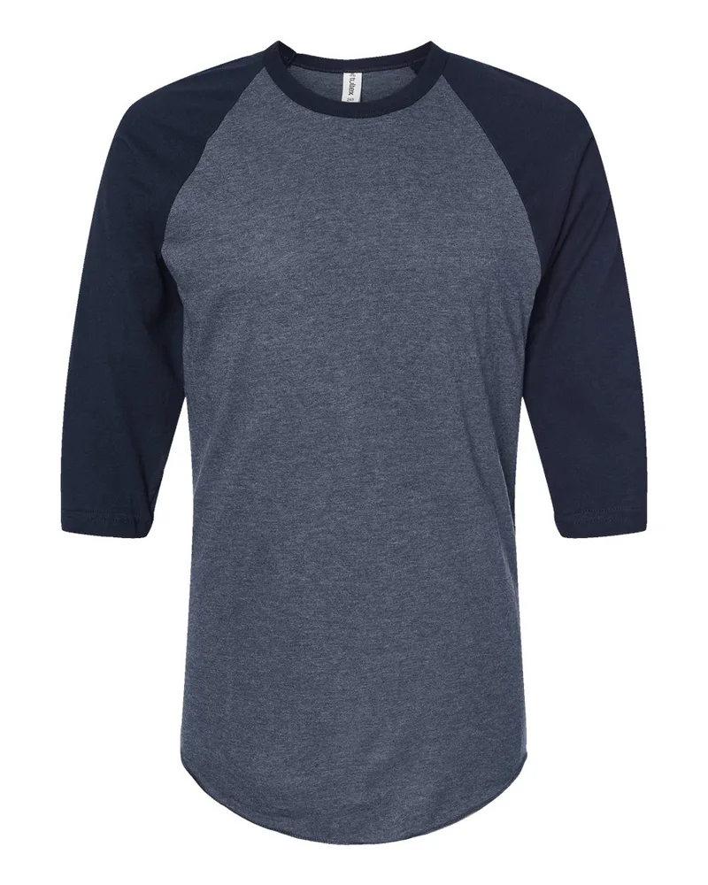 Tultex® Unisex Fine Jersey Raglan T-Shirt view 6