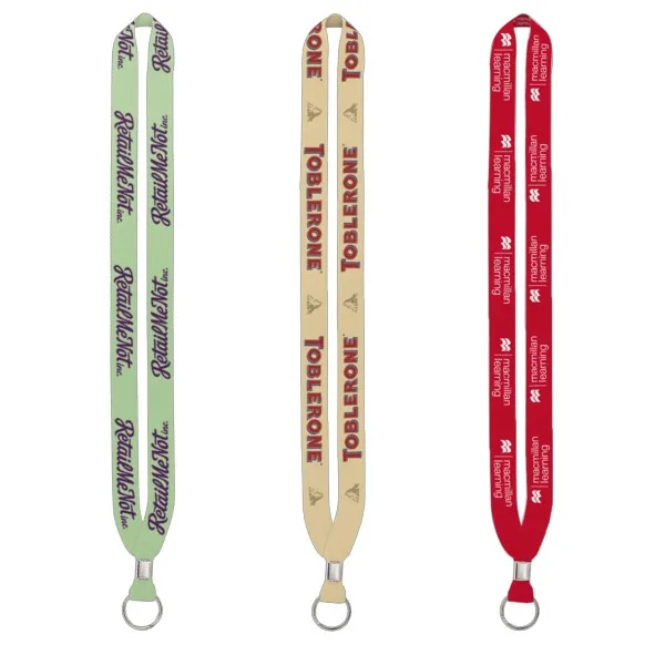 IMPORT Rush 3/4" Dye-Sublimated Lanyard with Silver Crimp & Split-Ring