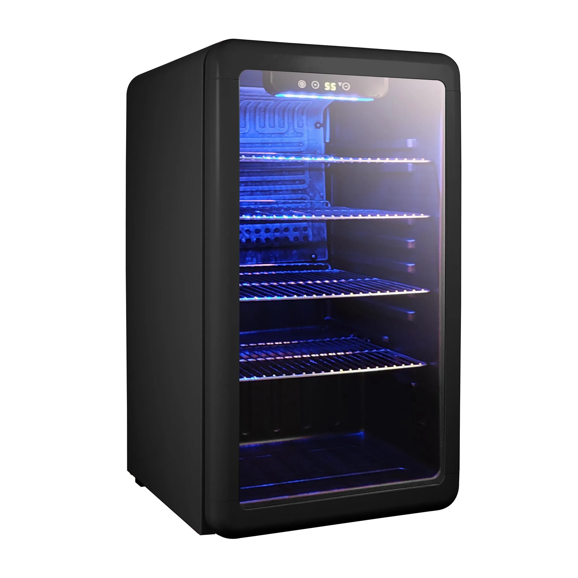 Magic Chef 3.4 Cu. Ft. Beverage Cooler, Retro Black