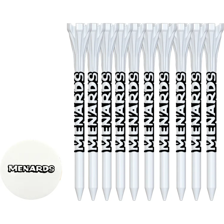 10 Flytee Golf Tees 3-1/4" and Ball Marker
