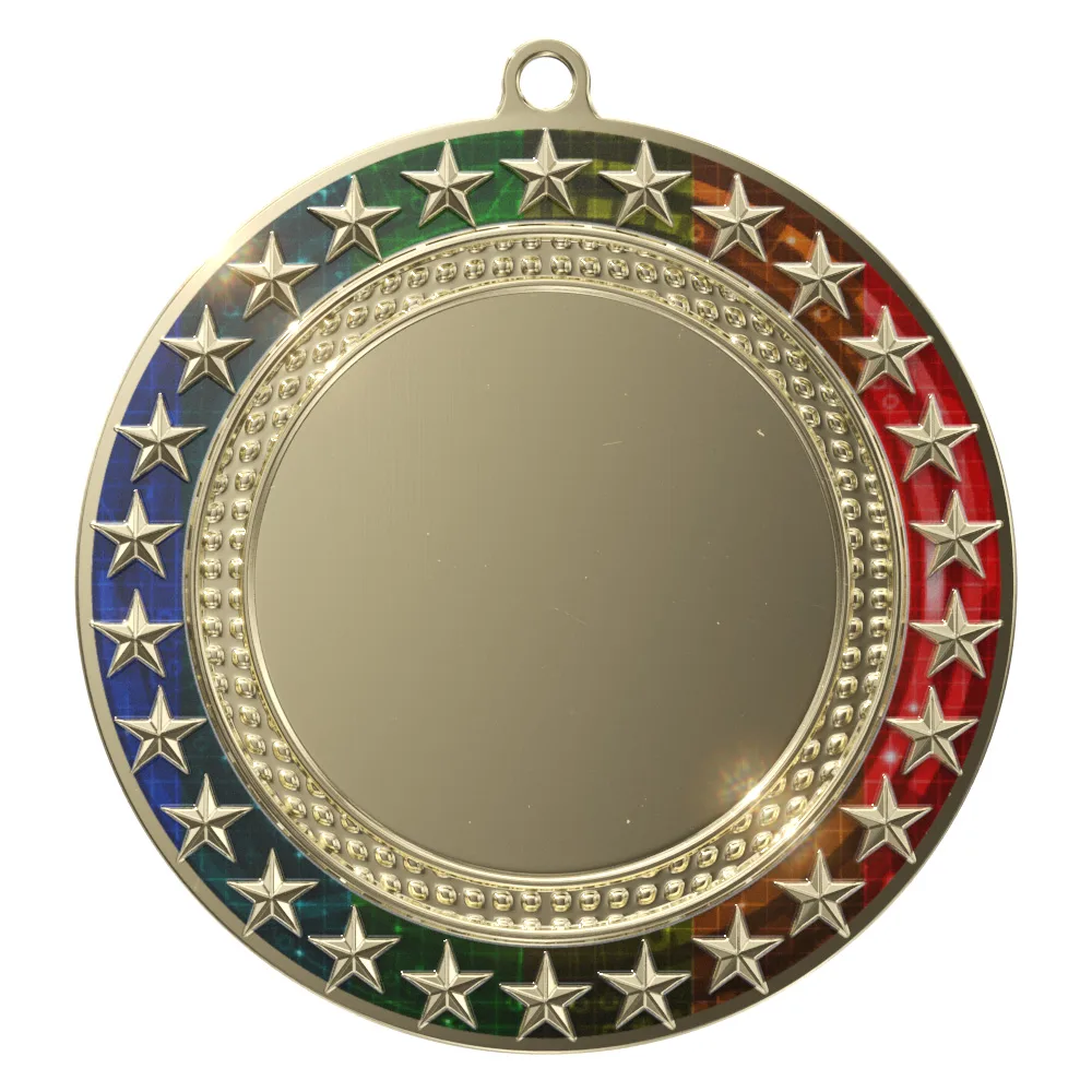 Vibraprint® Radiant Star Multicolor Insert Medallions (3") view 2