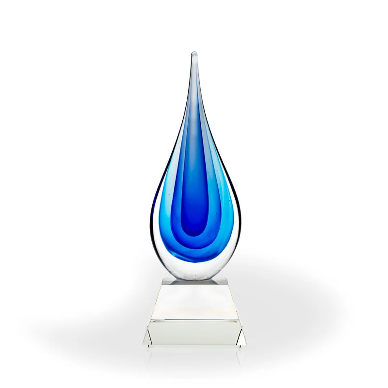 Elston Art Glass Award - Pyramid Base view 2
