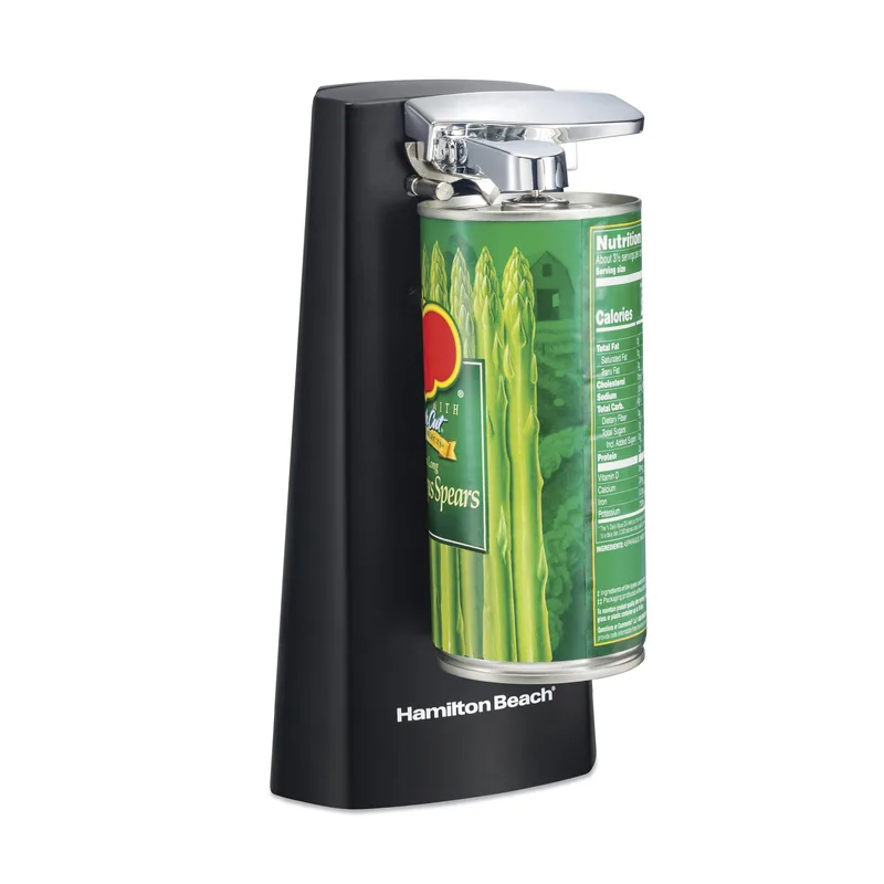 Hamilton Beach Extra-Tall Can Opener, Removable Cutting Lever, Black