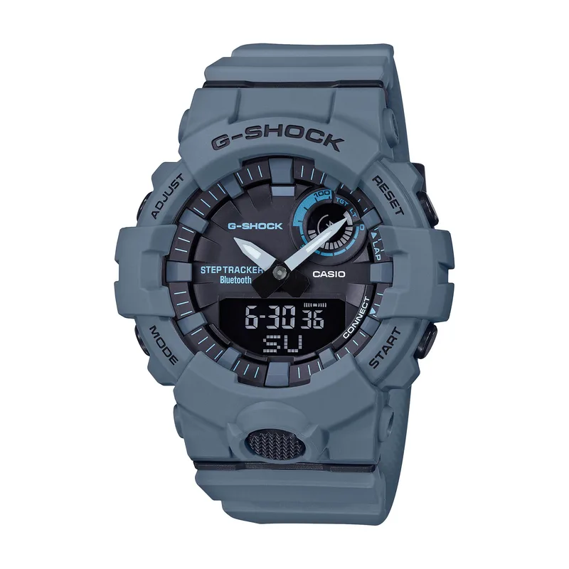 G-Shock Mens Power Trainer Bluetooth Ana/Digi Watch Gray Blue