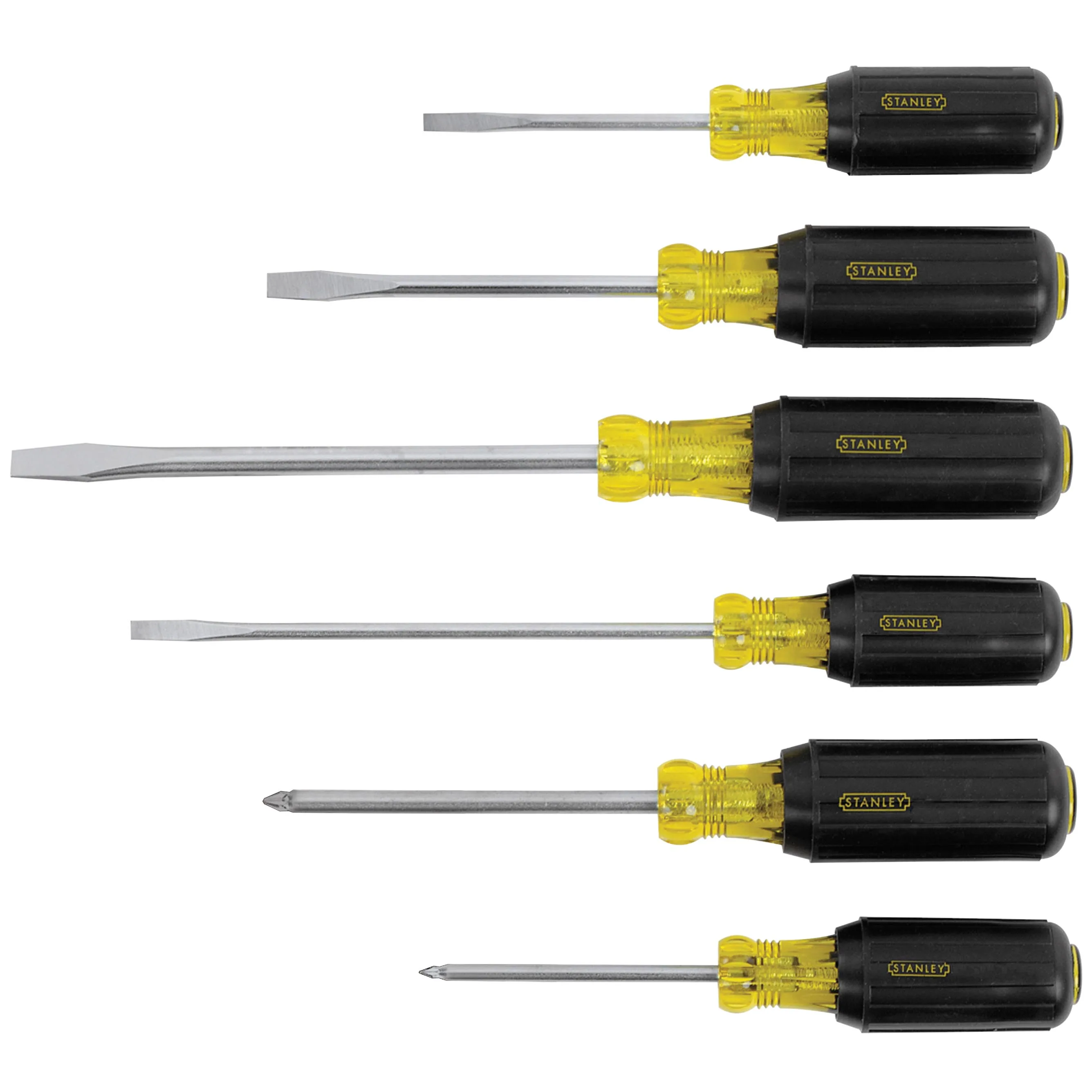 Stanley 6Pc Vinyl Grip Screwdriver Set