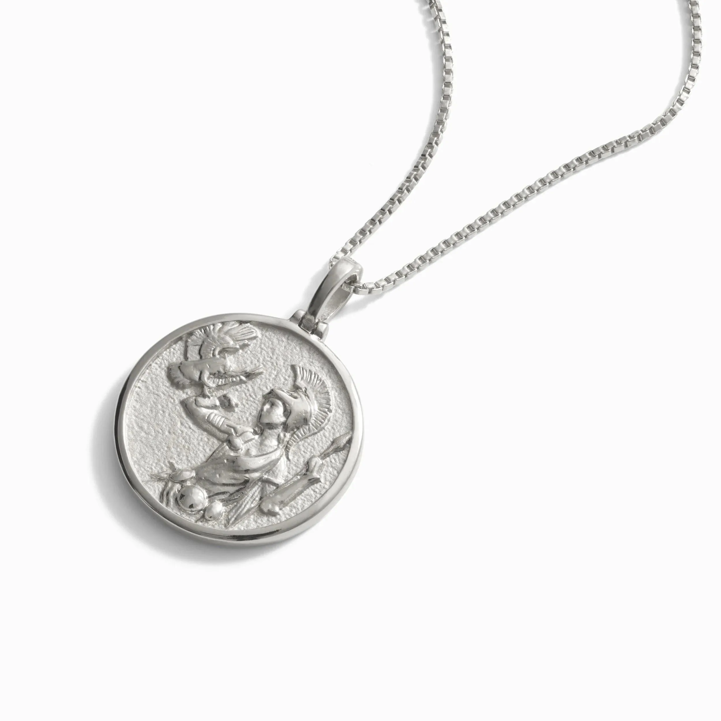 Jilco Inc Athena Coin Necklace - Sterling Silver