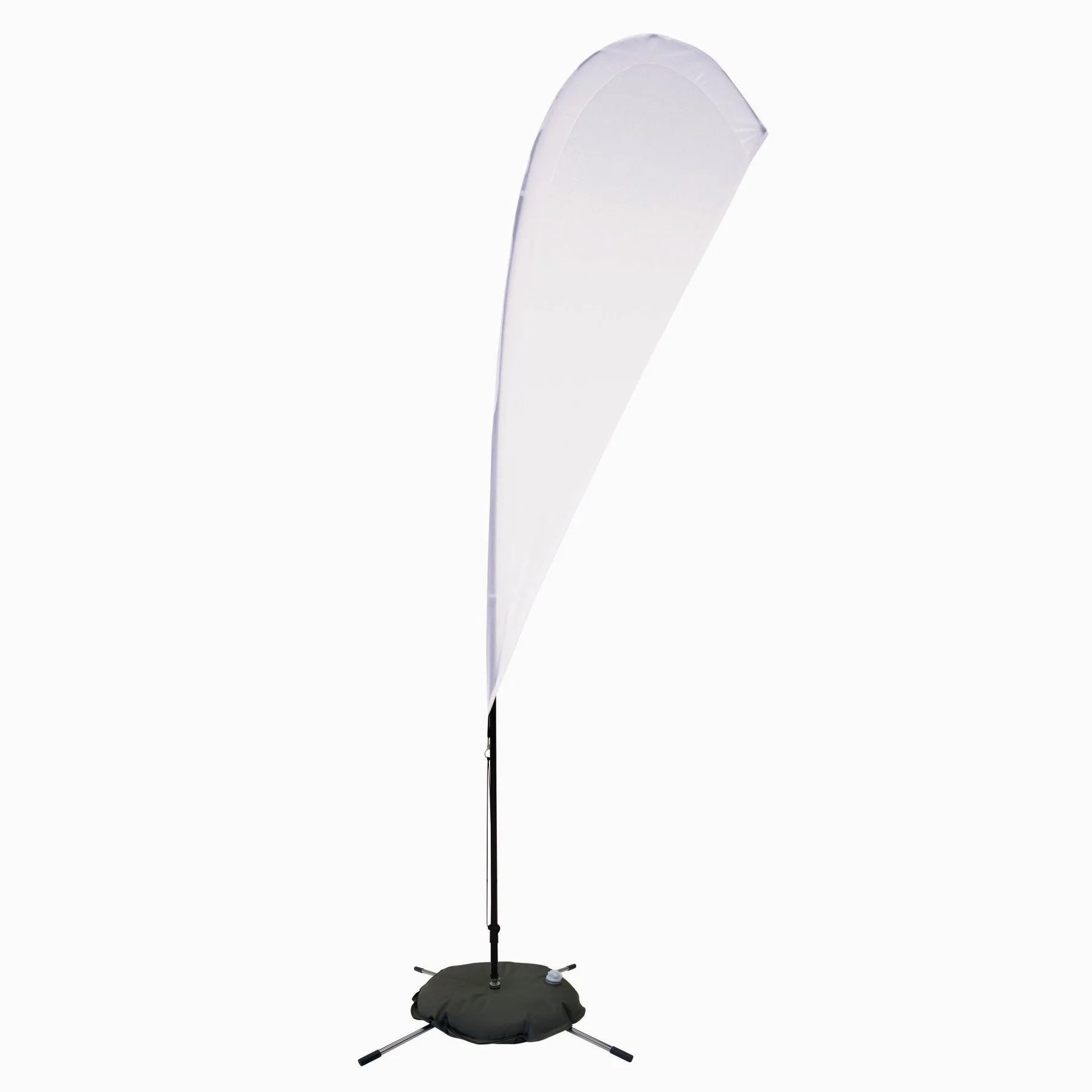 8' Streamline Teardrop Sail Sign Flag, 1-Sided with Scissor view 2