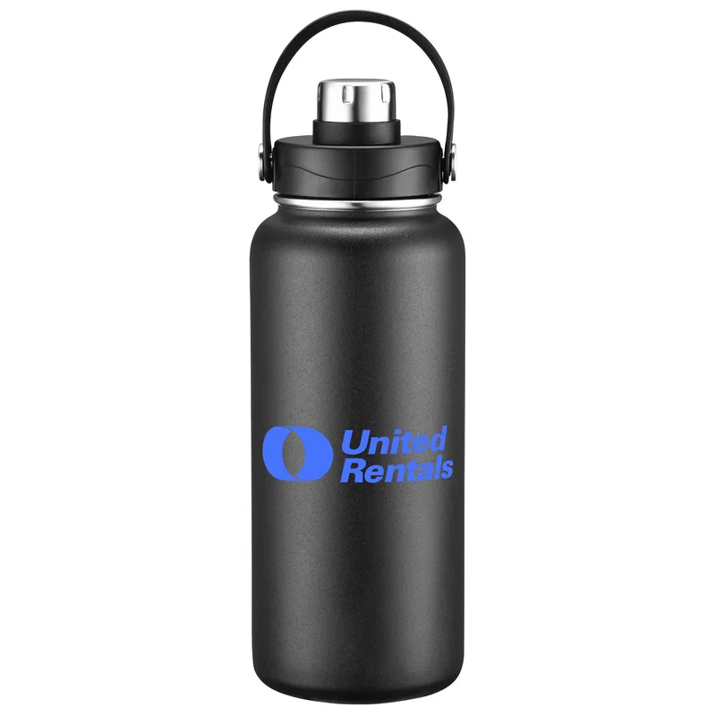 34oz Double-Wall Insulated Stainless Steel Water Bottle with Flip Spout view 6