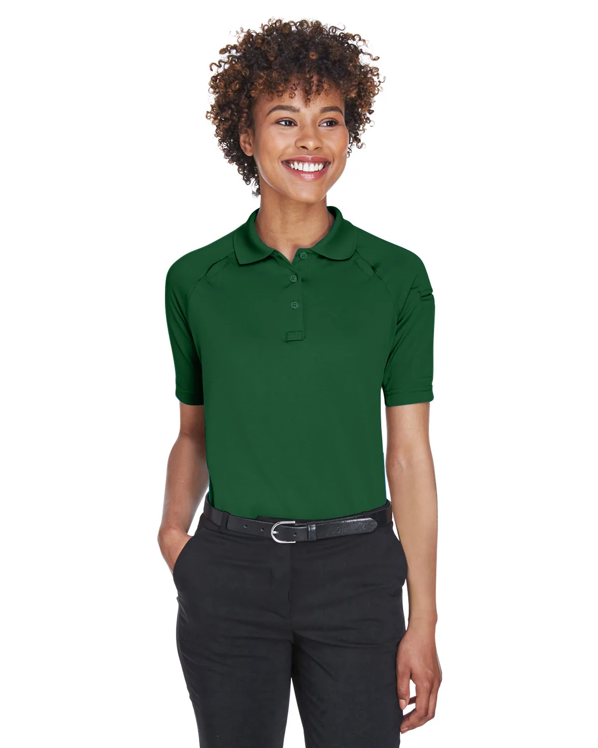 Harriton Women's Advantage Tactical Short Sleeve Polo Shirt view 3
