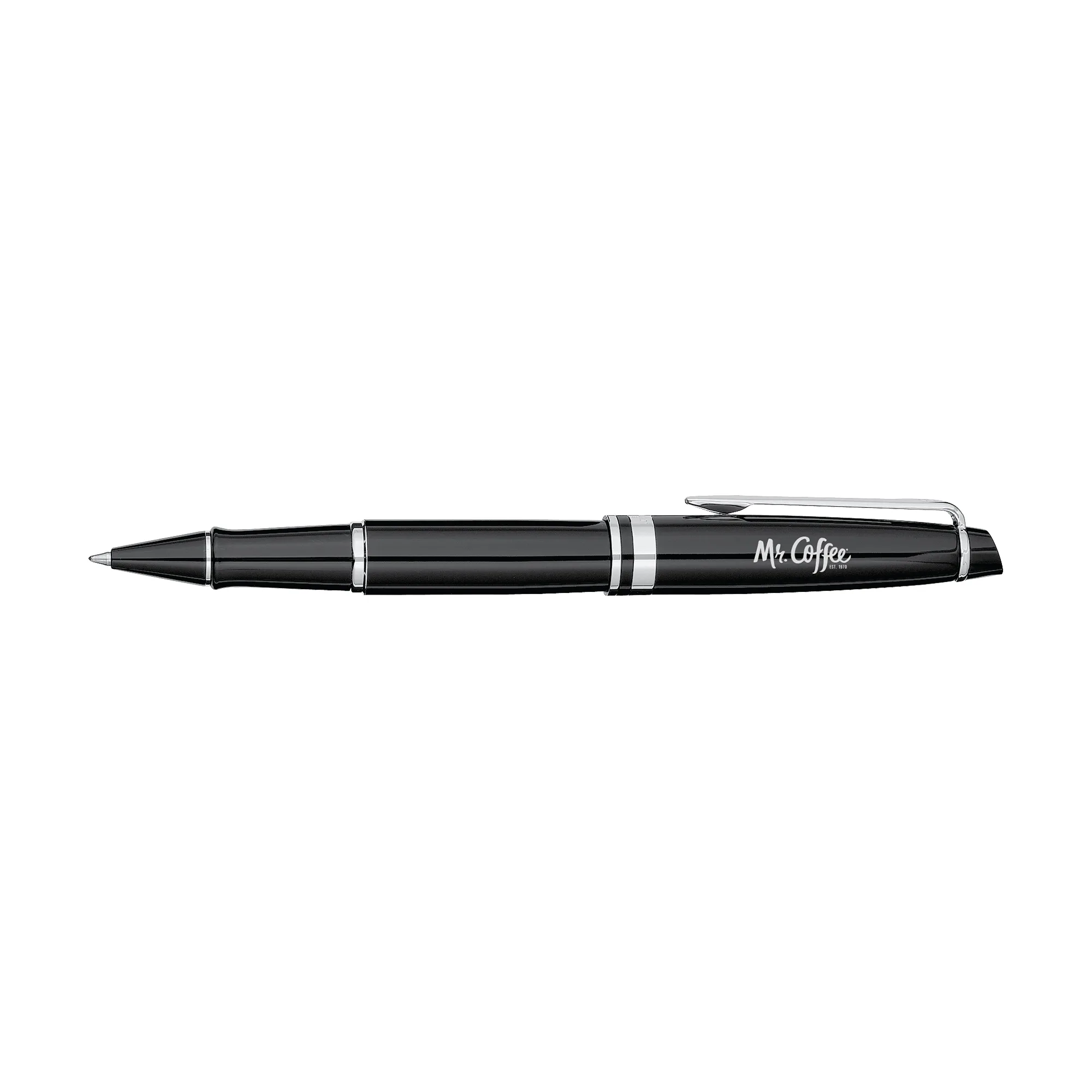 Waterman Expert Rollerball - Black - Silver Trim