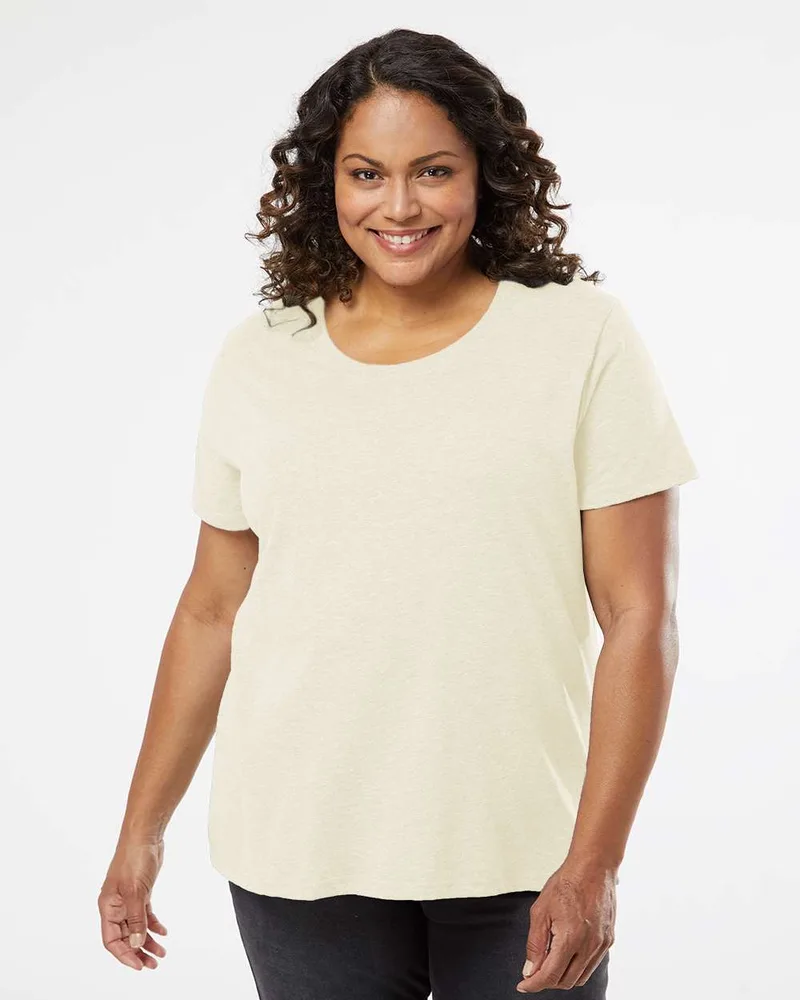 LAT` Curvy Collection Women's Fine Jersey Tee view 4