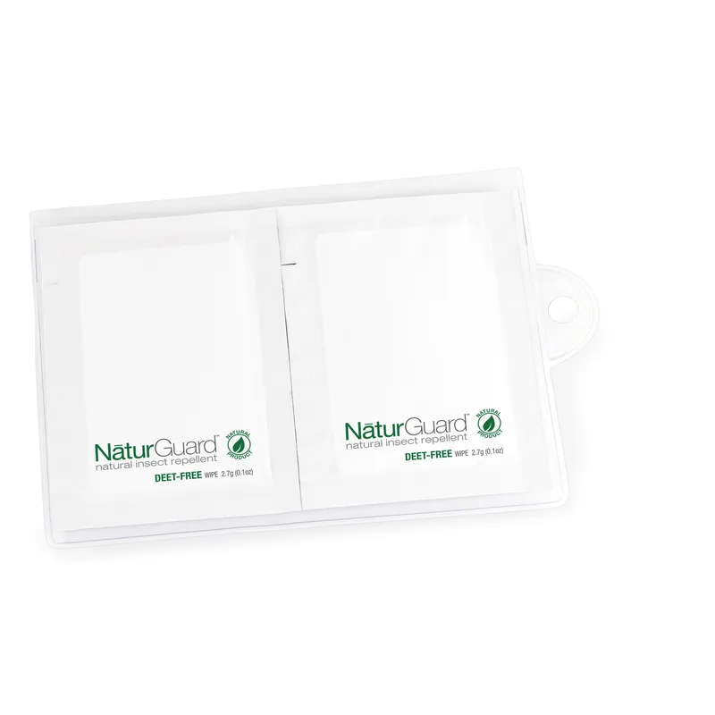 GoPac™ with NaturGuard™ Natural Insect Repellent Wipes, Label Imprint view 2